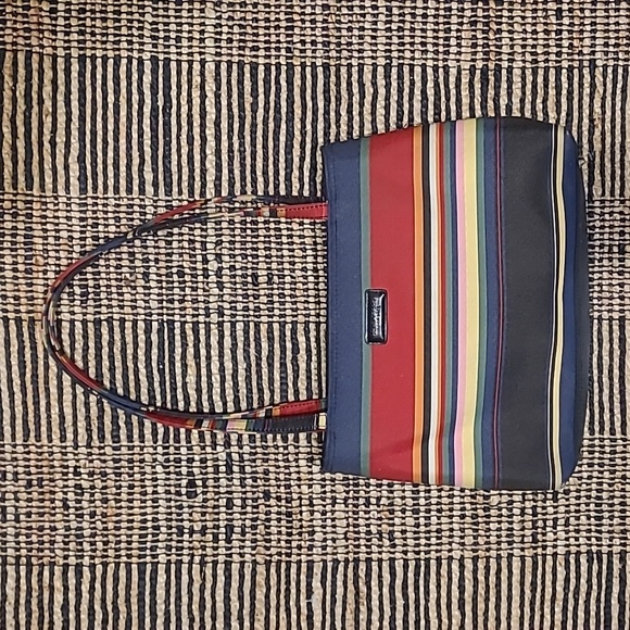 kate spade Handbags - VINTAGE KATE SPADE NEW YORK RAINBOW STRIPE PURSE